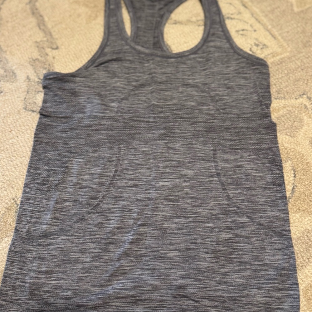 Lululemon Athletica Charcoal Swiftly Tech Tank Top size 8
